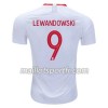 Maillot de Foot Pologne Robert Lewandowski 9 Domicile Coupe du monde 2018